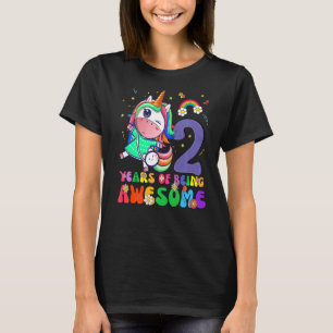 Kids It's My 2nd Birthday Unicorn   Birthday Girls T-Shirt