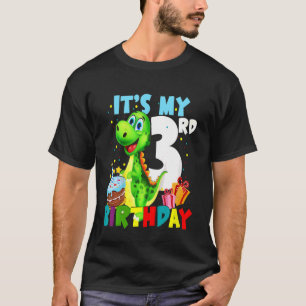 Kids Its My 3rd Birthday Boys Happy 3 Year Old Bo T-Shirt