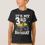 Kids Its My 3rd Birthday Construction Monster Truc T-Shirt<br><div class="desc">Kids Its My 3rd Birthday Construction Monster Truck Birthday Boy</div>