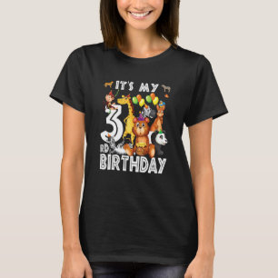 Kids Its My 3rd Birthday Safari Jungle Animals 3r T-Shirt
