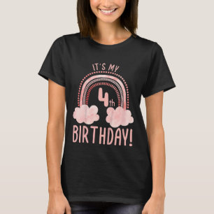 Kids It's My 4th Birthday 4 Years Old Fourth Birth T-Shirt