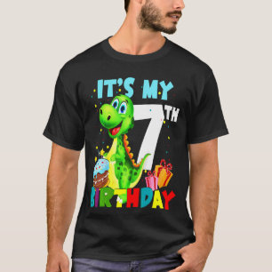 Kids Its My 7th Birthday  Boys Happy 7 Year Old Bo T-Shirt