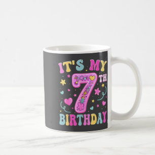 Kids It's My 7th Birthday Girl 7 Seven Happy Birth Coffee Mug