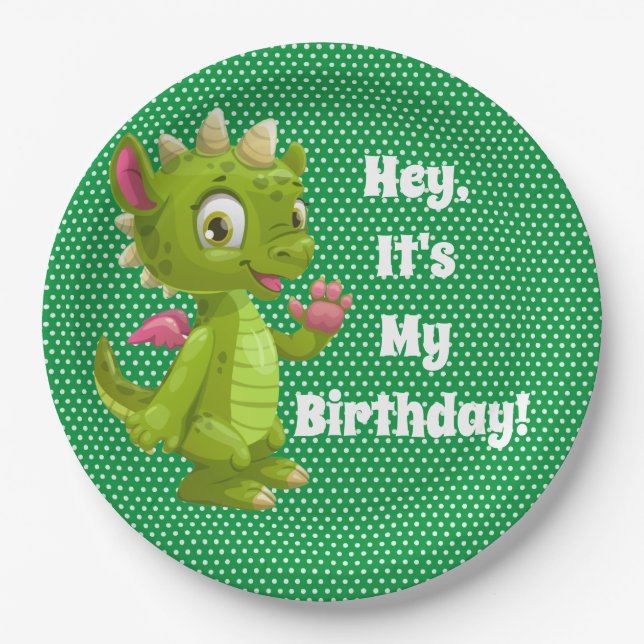 Kids It's My Birthday  Paper Plate (Front)