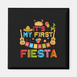Kids It's My First Fiesta Birthday Mexican Cinco D Magnet