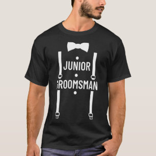 Kids Junior Groomsman Wedding Party Bachelor Party T-Shirt