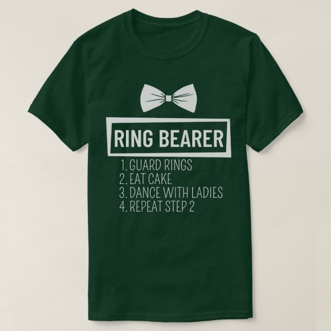 Kids Junior Wedding Party Kids Ring BearerT-Shirt T-Shirt (Design Front)