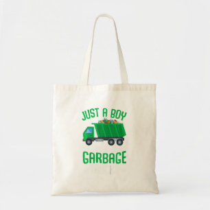 Kids Just A Boy Who Loves Garbage Trucks Tote Bag