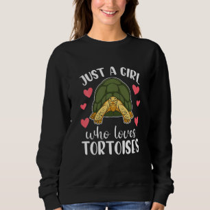 Kids Just A Girl Who Loves Tortoises Turtle Childr Sweatshirt