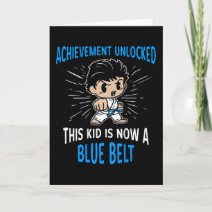 Kids Karate Student Blue Belt Award T Shirt Gift Card