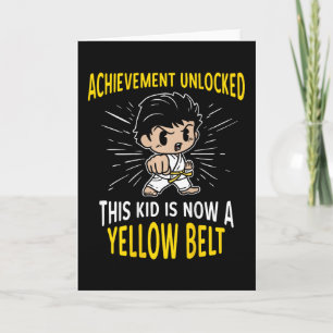 Kids Karate Student Yellow Belt Award T Shirt Gift Card