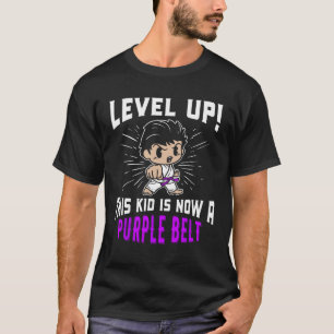 Kids Karate Uniform Purple Belt Award T Shirt Gift