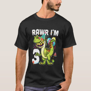 Kids Kids 365 3Rd Birthday Dinosaur 3 Years Old Bo T-Shirt