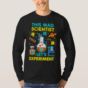 Kids Kids 9th Birthday This Mad Scientist Is 9 Let T-Shirt