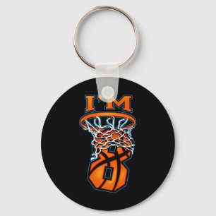 Kids Kids Bysketbyll I'm 8 Boy Girl 8th Birthday G Key Ring