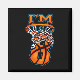 Kids Kids Bysketbyll I'm 8 Boy Girl 8th Birthday G Magnet