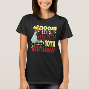 Kids Kid's Celebrate 10th Birthday Scientist and C T-Shirt