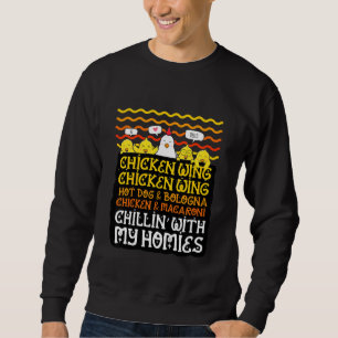 Kids Kids Chicken Wing Chicken Wing Hot Dog And Bo Sweatshirt