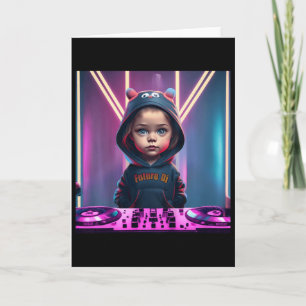 Kids Kids Dj Disc Jockey Fun Children's Edm Christ Card