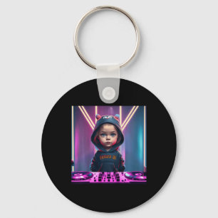 Kids Kids DJ Disc Jockey Fun Children's EDM Christ Key Ring