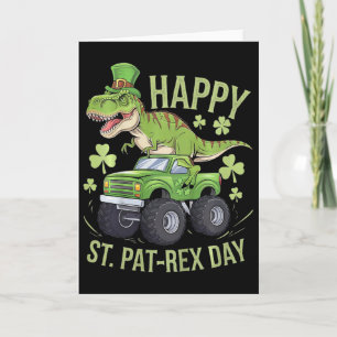 Kids Kids Happy St Pat-rex Day St Patricks Day Din Card