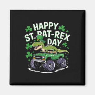 Kids Kids Happy St Pat-rex Day St Patricks Day Din Magnet