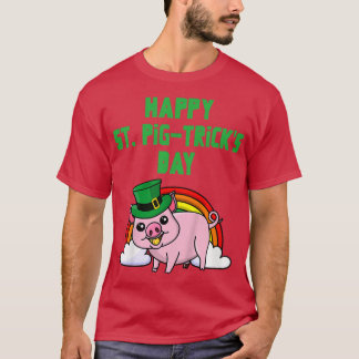 Kids Kids Happy St Pig Tricks Day Girl Boy Piggy S T-Shirt