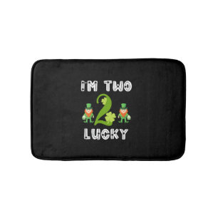 Kids Kids I’m Two Lucky Toddler 2nd Birthday Gift Bath Mat