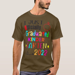Kids KIDS I Officially Graduated Kindergarten Grad T-Shirt