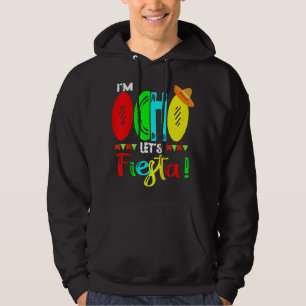 Kids Kids I'm Ocho Taco Twosday 8th Birthday Gift Hoodie