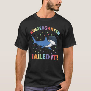 Kids Kids Kindergarten Nailed It Hammerhead Shark T-Shirt