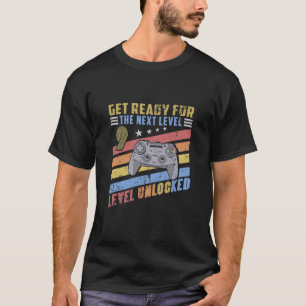 Kids Kids Level 9 Unlocked Video Game 9Th Birthday T-Shirt