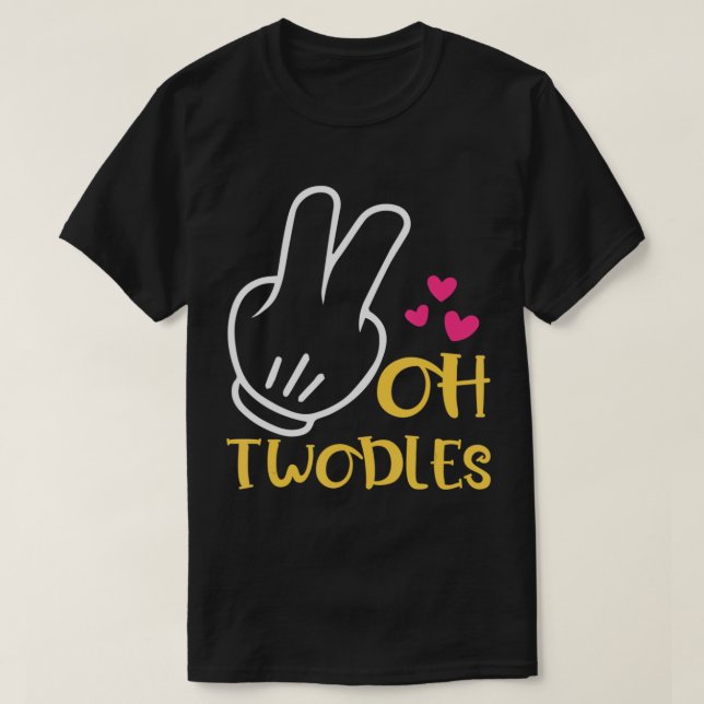 Kids Kids Oh Twodles Happy 2nd Birthday for Boys G T-Shirt (Design Front)