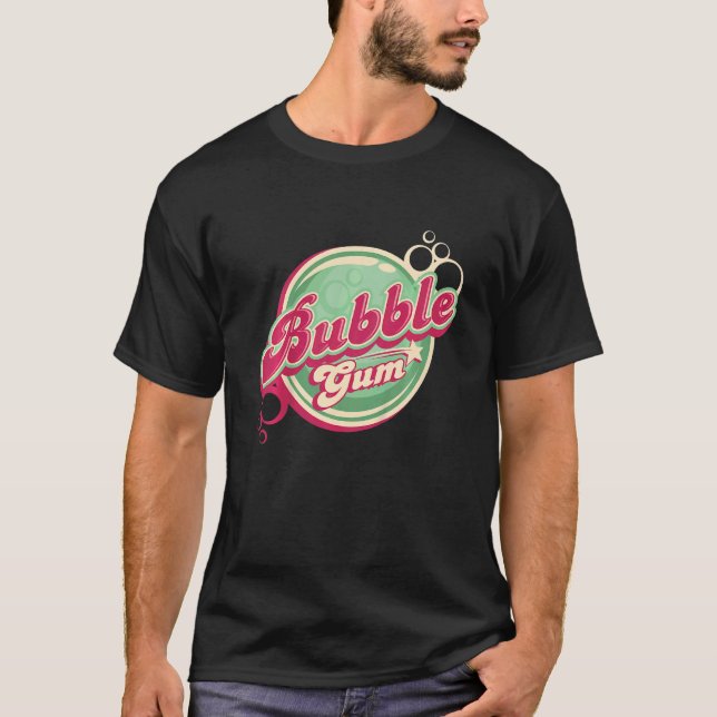 Kids Kid's Retro Bubble Gum For Birthdays Or Schoo T-Shirt (Front)