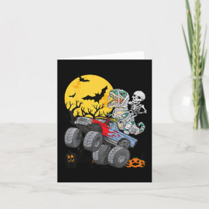 Kids Kids Skeleton Monster Truck Moon Candy Toddle Card