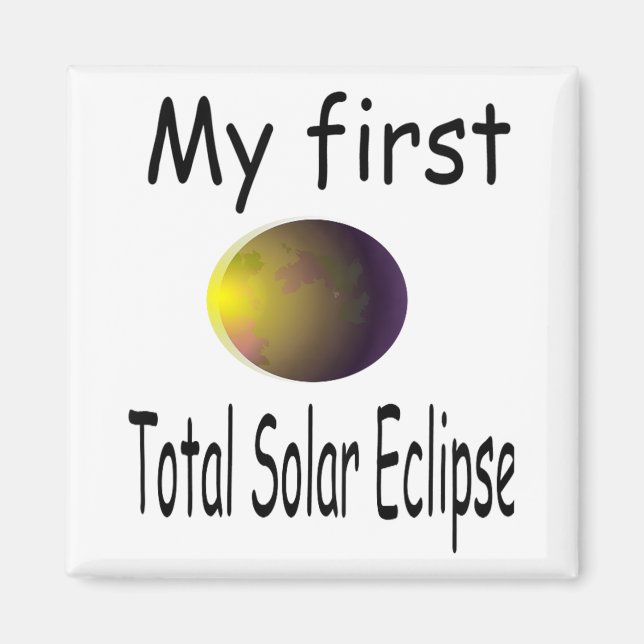 Kids Kids Solar Eclipse My First Total Solar Eclip Magnet (Front)