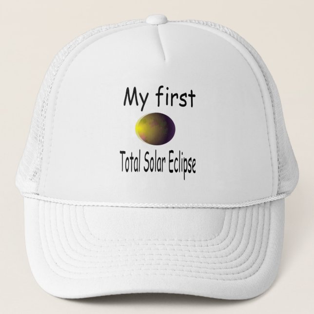 Kids Kids Solar Eclipse My First Total Solar Eclip Trucker Hat (Front)
