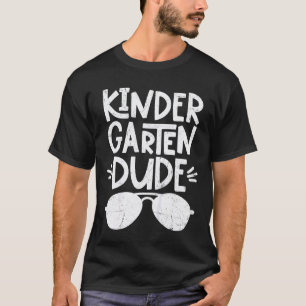 Kids Kindergarten Dude Preschool Teacher Student B T-Shirt