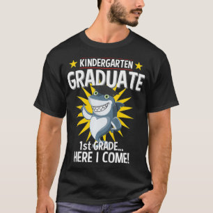 Kids Kindergarten Graduation s 2019 Shark Grad Gif T-Shirt