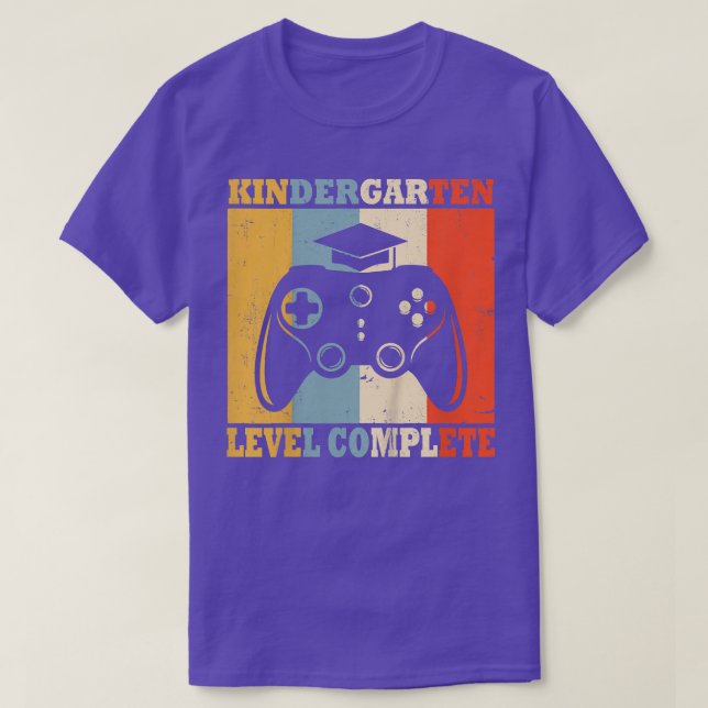 Kids Kindergarten Graduation Shirt Level Complete  (Design Front)