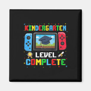 Kids Kindergarten Level Complete Last Day Of Schoo Magnet