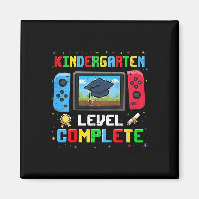 Kids Kindergarten Level Complete Last Day Of Schoo Magnet (Front)