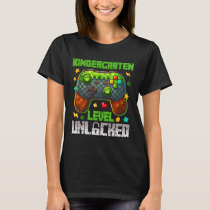 Kids Kindergarten Level Unlocked Ck To School Boys T-Shirt