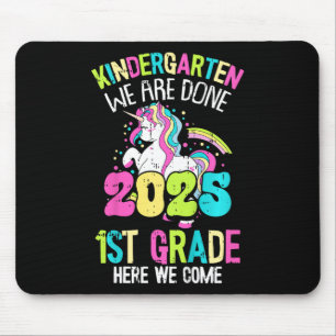 Kids Kindergarten We Are Done 2025 Graduation Kind Mouse Pad