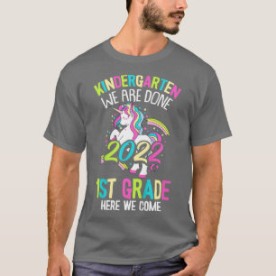 Kids Kindergarten We Are Done Graduation 2022 Cute T-Shirt
