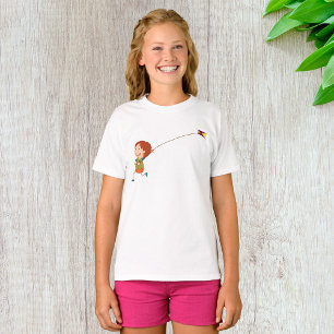 Kids Kite Flying Happy Childhood T-Shirt