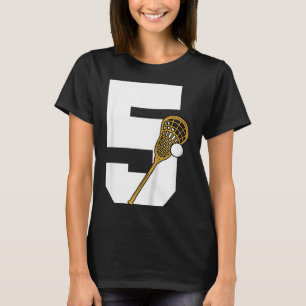 Kids Lacrosse Kids Toddler Boys 5th Birthday Lacro T-Shirt