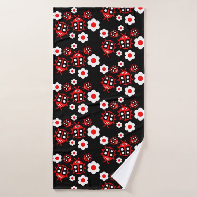 Kids ladybug  bath towel (Bath Towel)