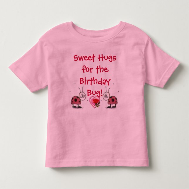 Kids Ladybug Birthday T-Shirt (Front)