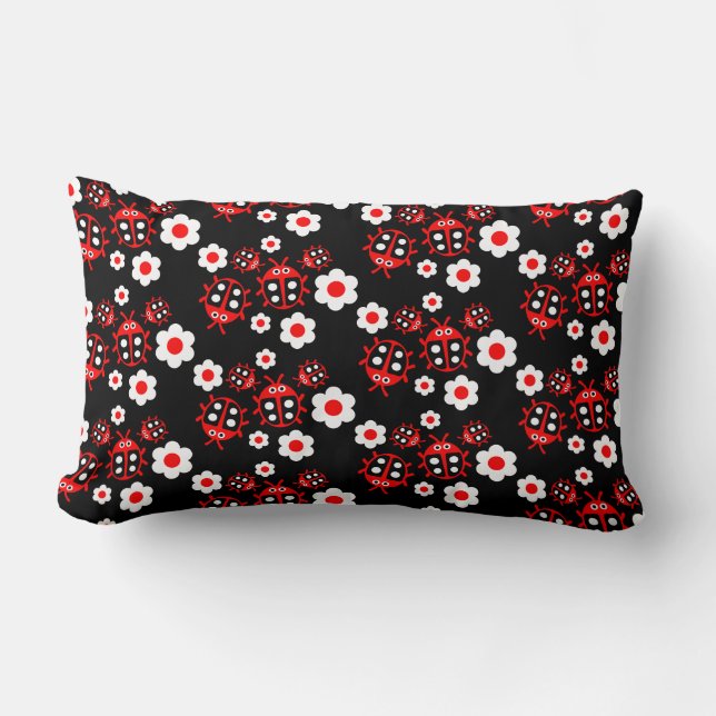Kids ladybug  lumbar cushion (Front)